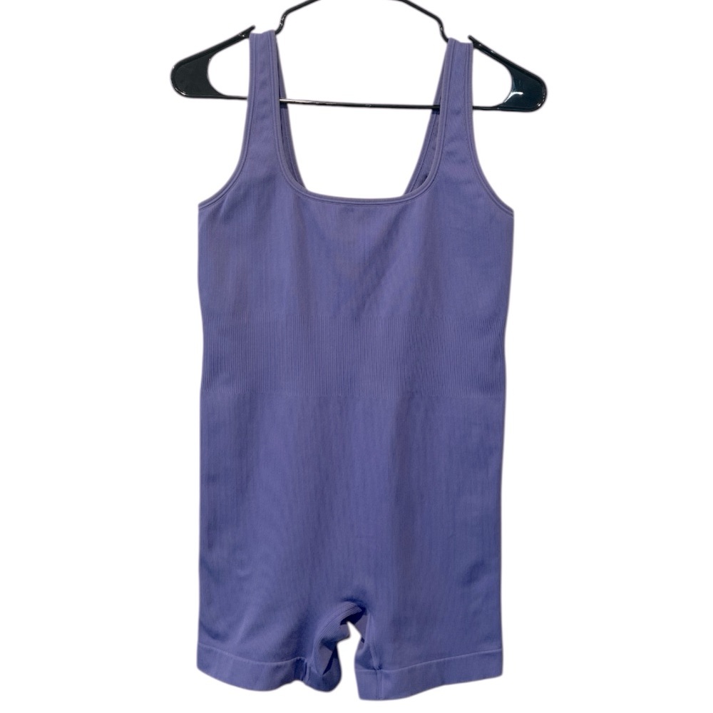 Athleta Aurora shortie bodysuit ribbed seamless medium